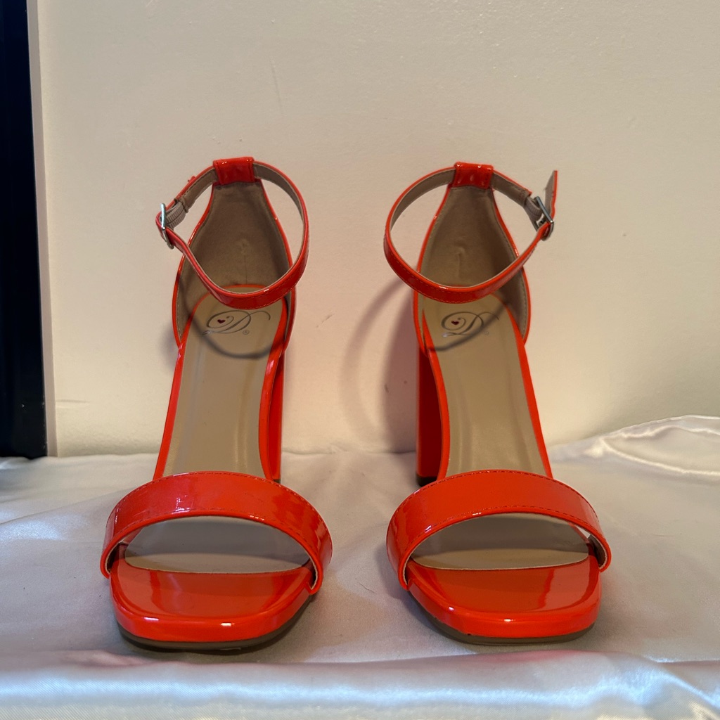 Orange Basic Heels